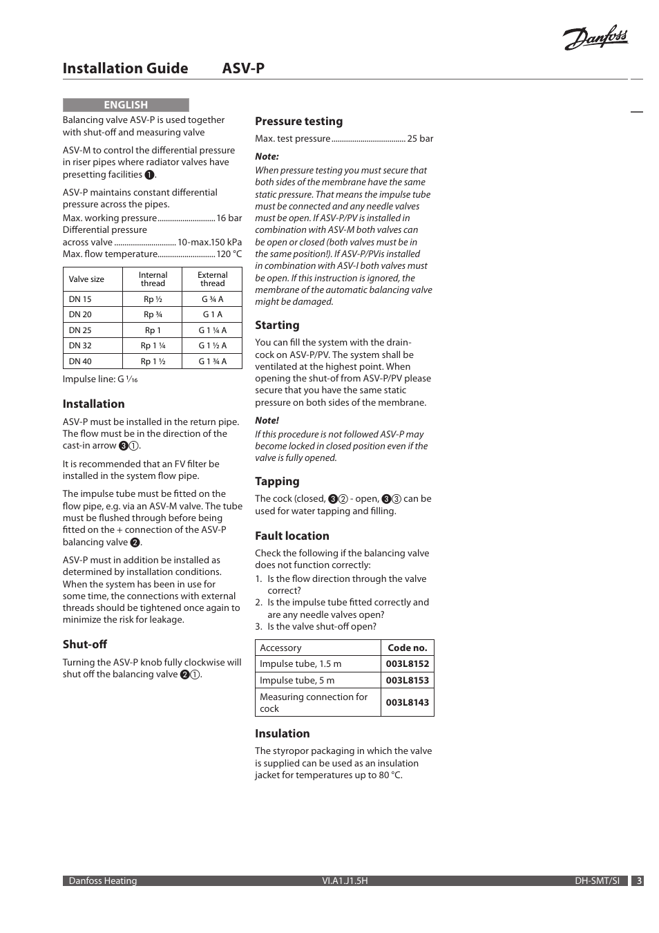 Installation guide asv-p | Danfoss ASV-P User Manual | Page 3 / 20