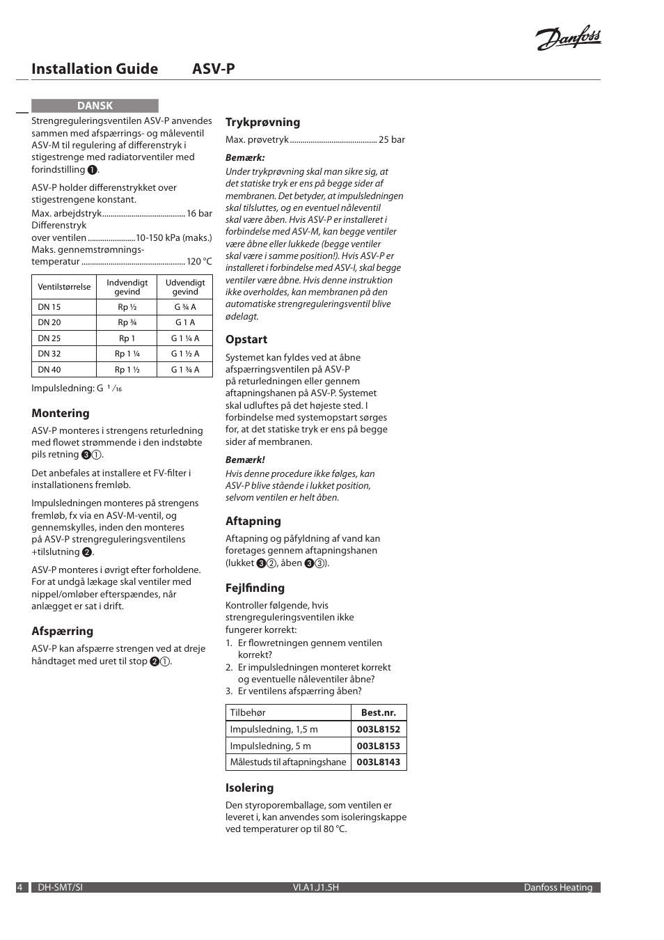 Installation guide asv-p | Danfoss ASV-P User Manual | Page 4 / 20