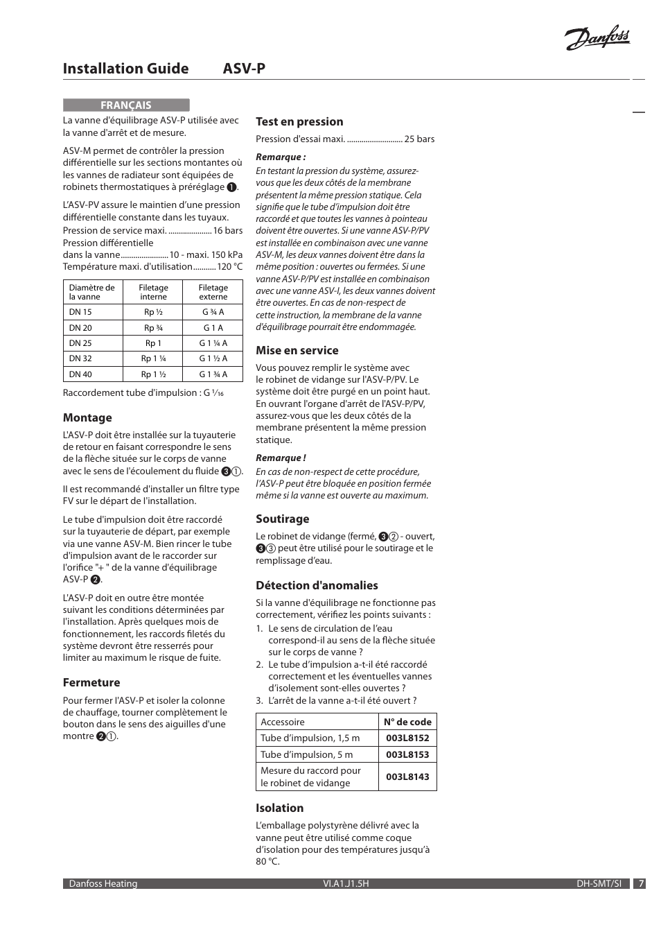 Installation guide asv-p | Danfoss ASV-P User Manual | Page 7 / 20