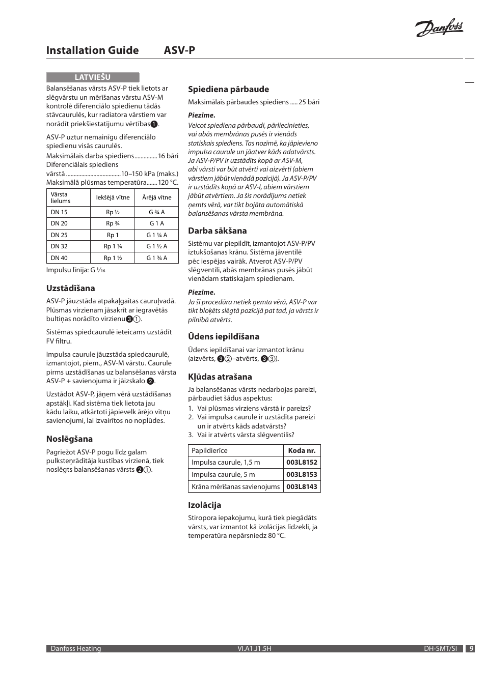 Installation guide asv-p | Danfoss ASV-P User Manual | Page 9 / 20