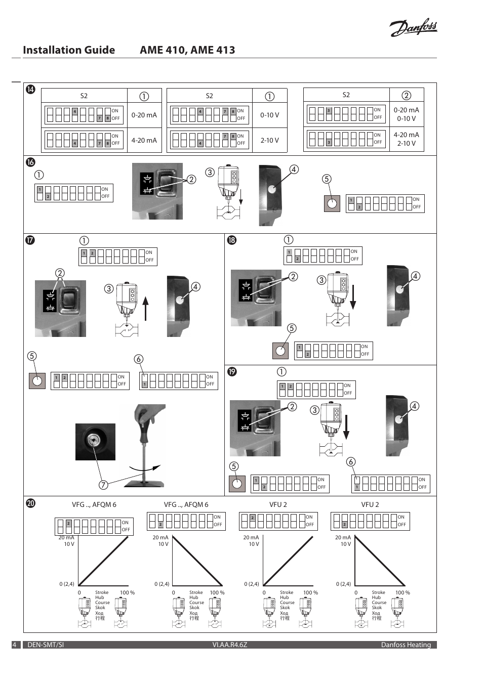 Danfoss AME 413 User Manual | Page 4 / 20