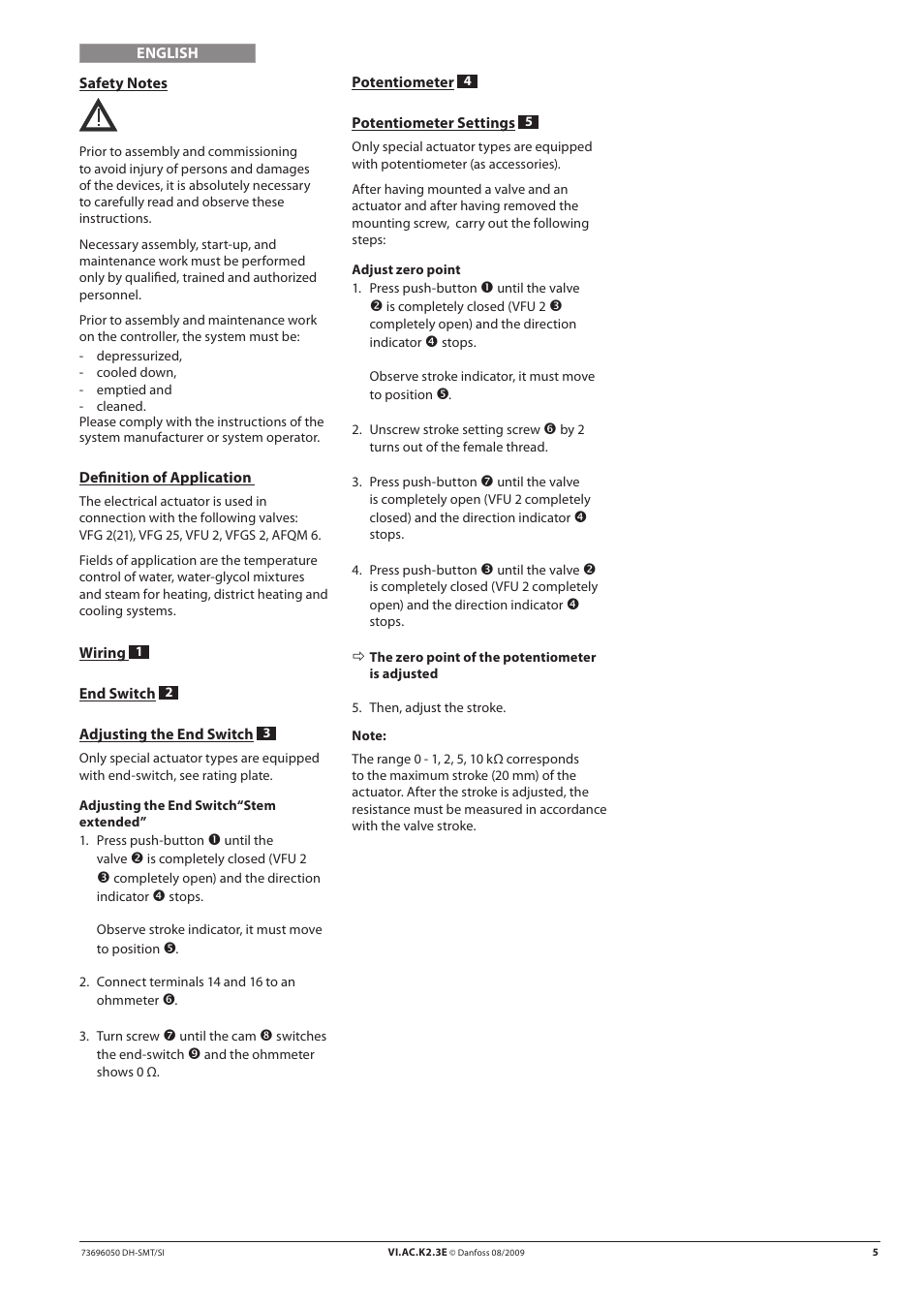 Danfoss AMV 410 Spare parts User Manual | Page 5 / 12