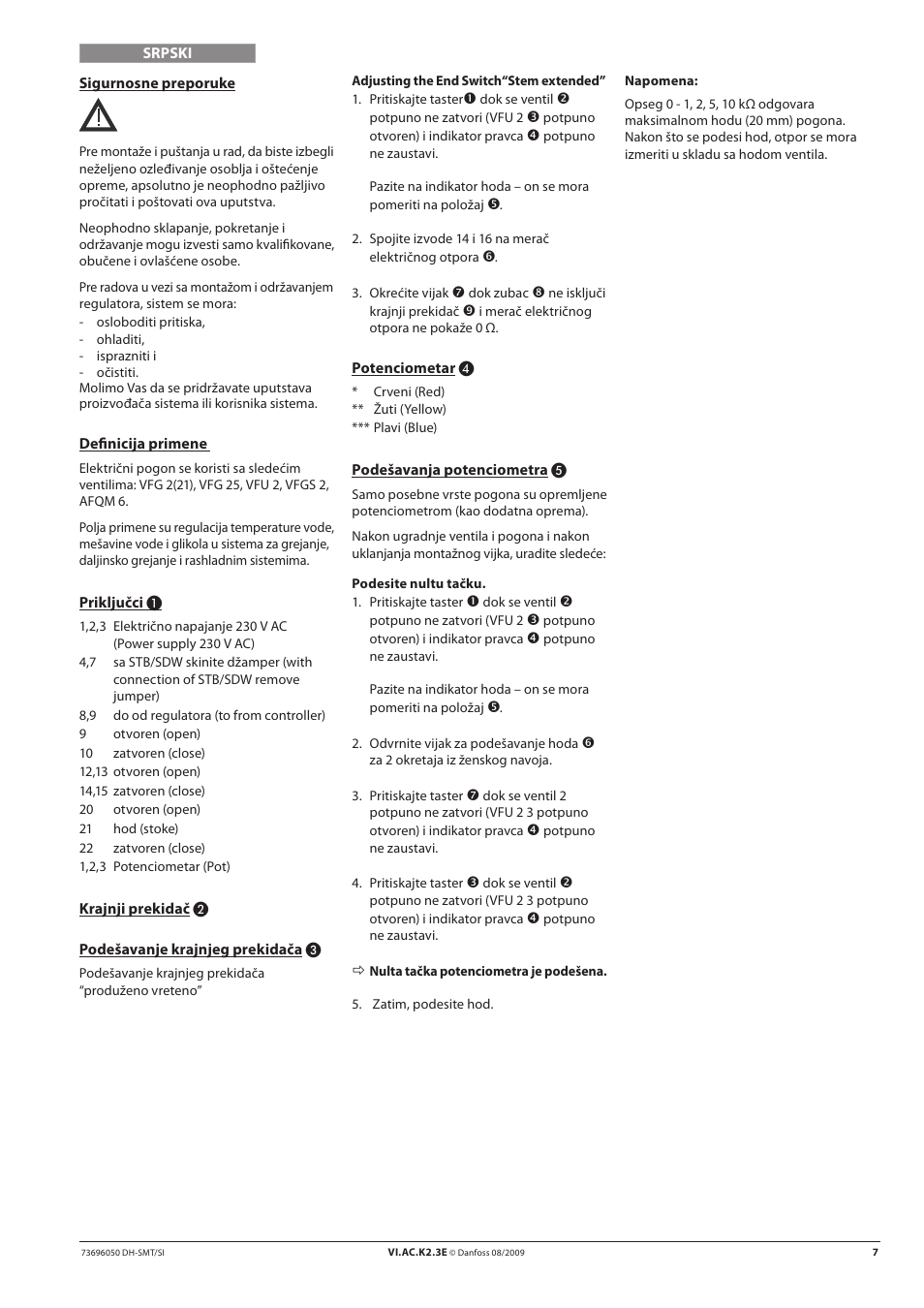 Danfoss AMV 410 Spare parts User Manual | Page 7 / 12