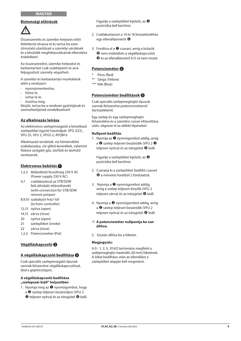 Danfoss AMV 410 Spare parts User Manual | Page 9 / 12