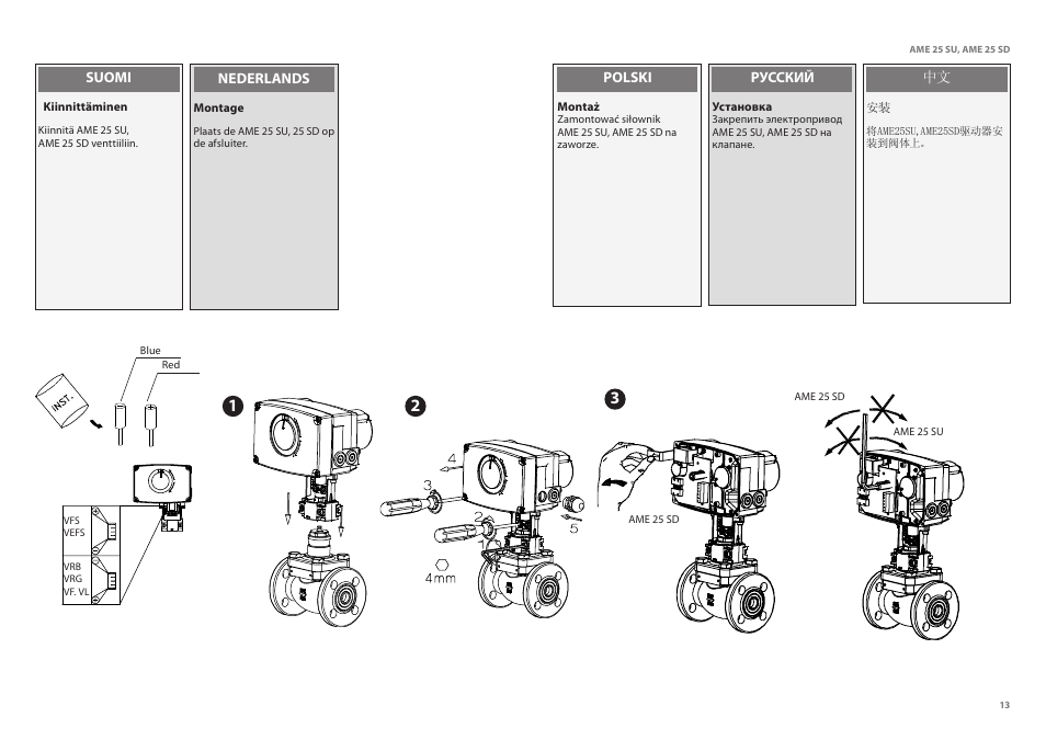 Danfoss AME 25 SU_SD User Manual | Page 13 / 22