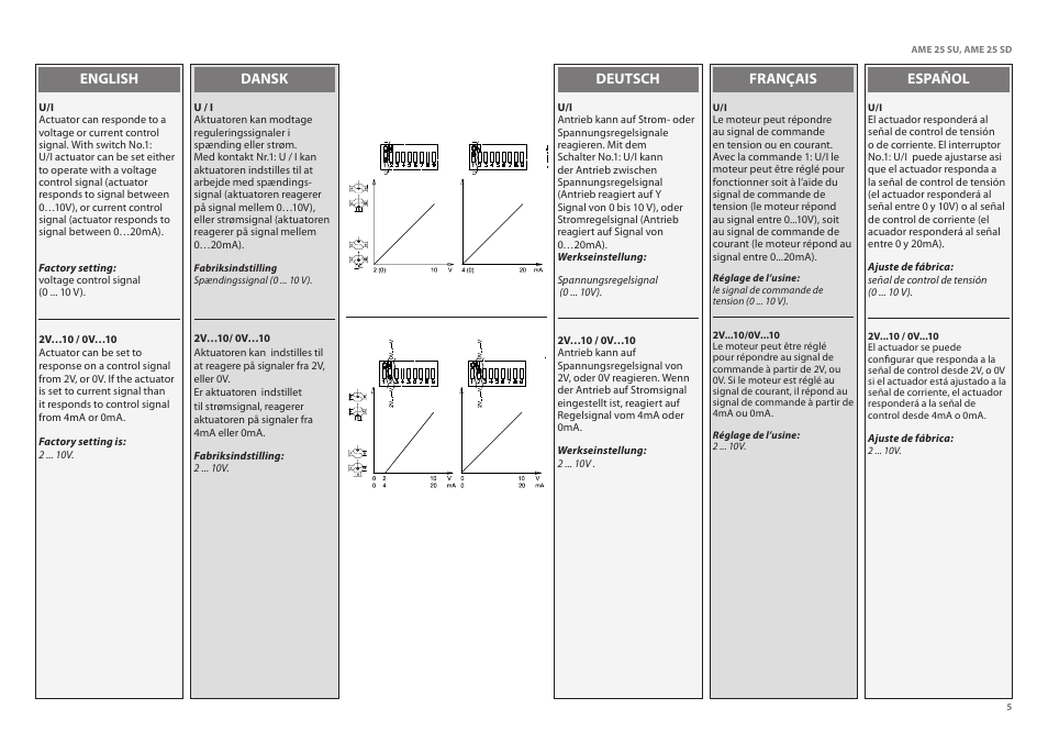 Danfoss AME 25 SU_SD User Manual | Page 5 / 22