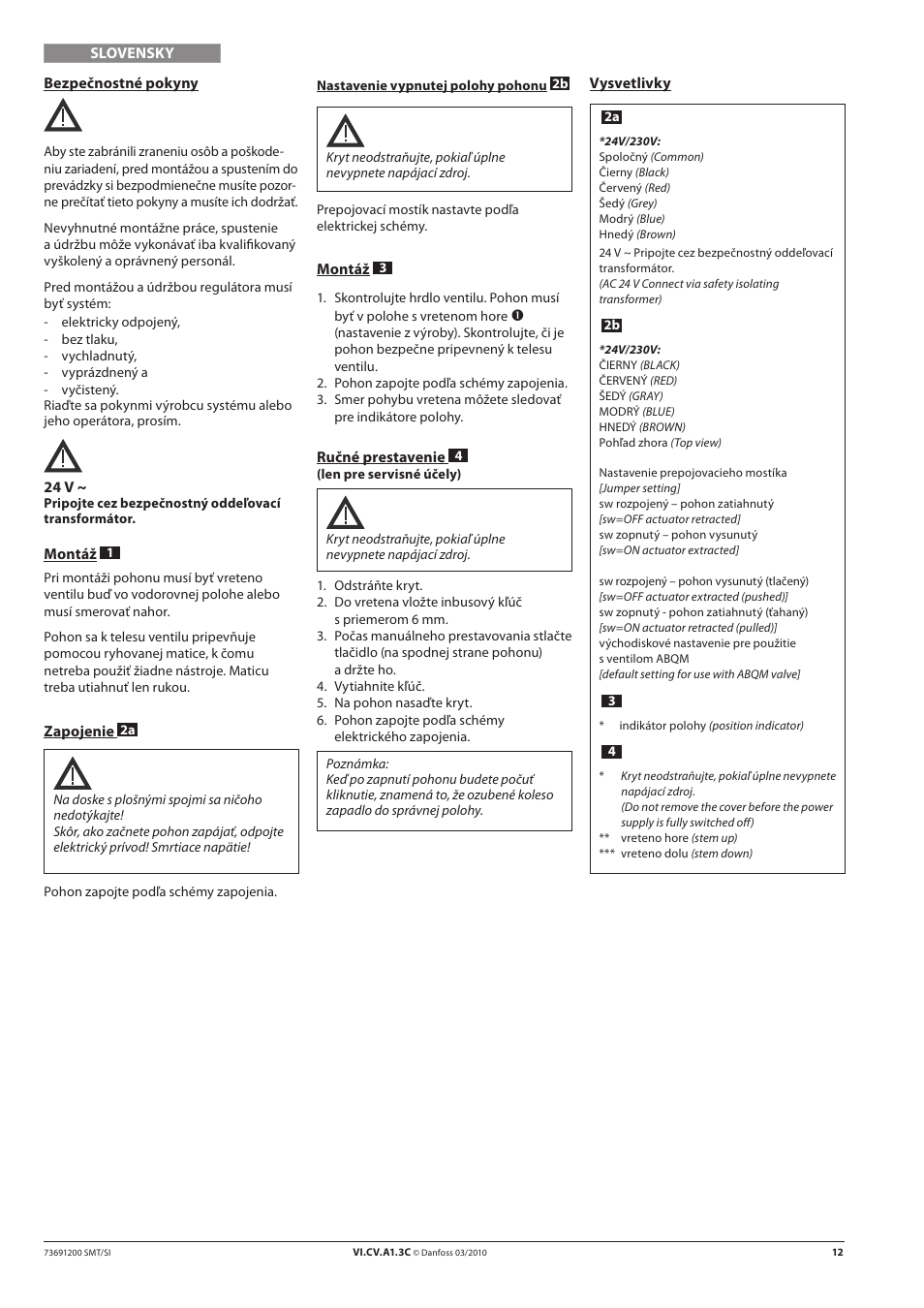 Danfoss AMI 140 User Manual | Page 12 / 20