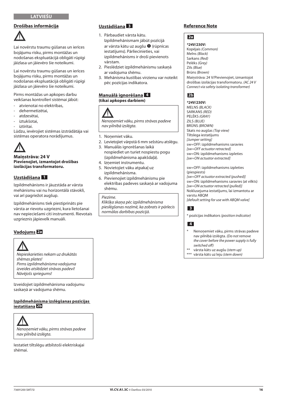 Danfoss AMI 140 User Manual | Page 16 / 20