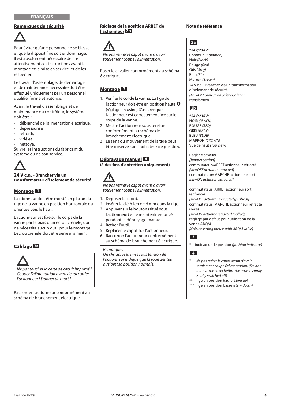 Danfoss AMI 140 User Manual | Page 6 / 20