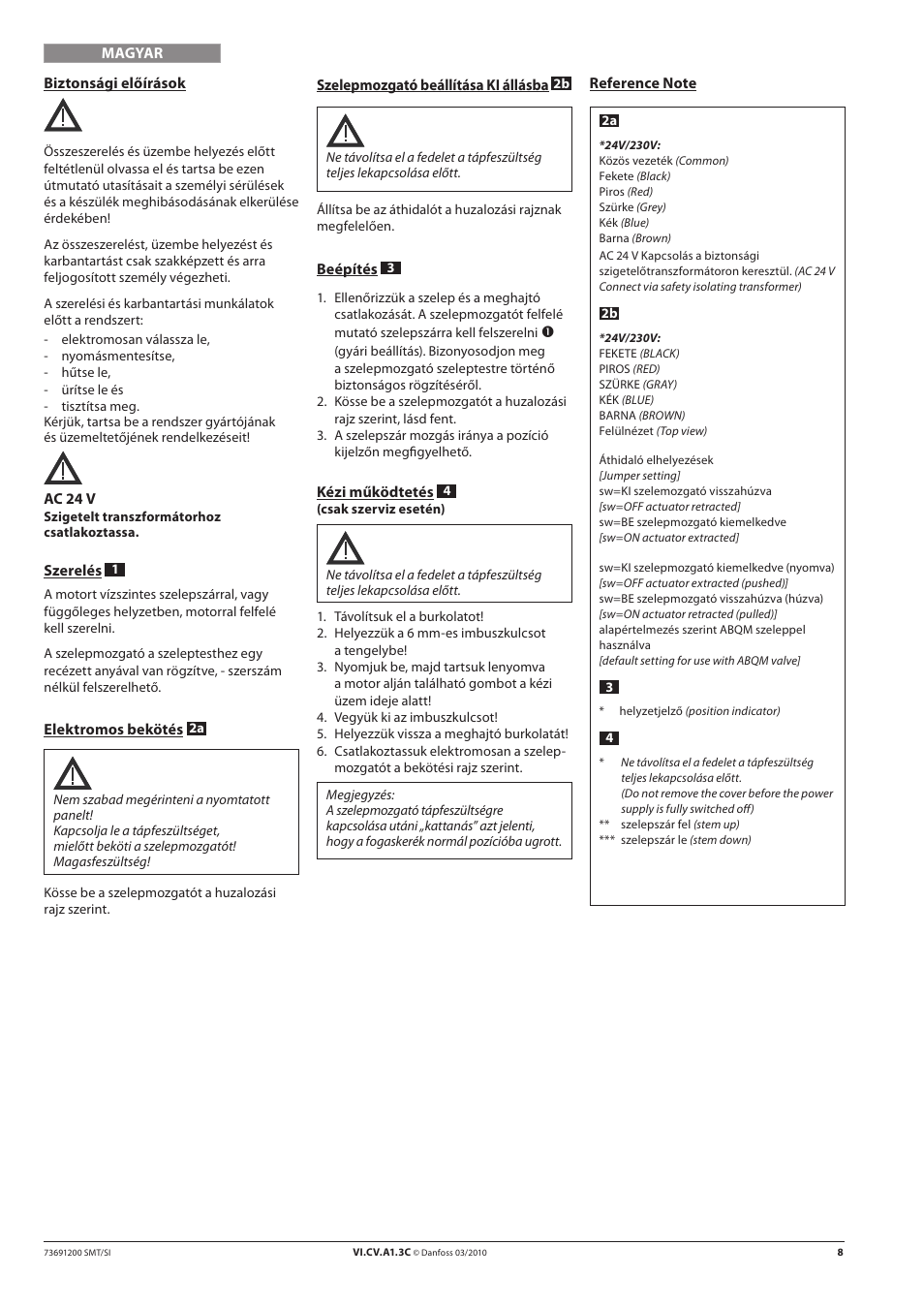 Danfoss AMI 140 User Manual | Page 8 / 20