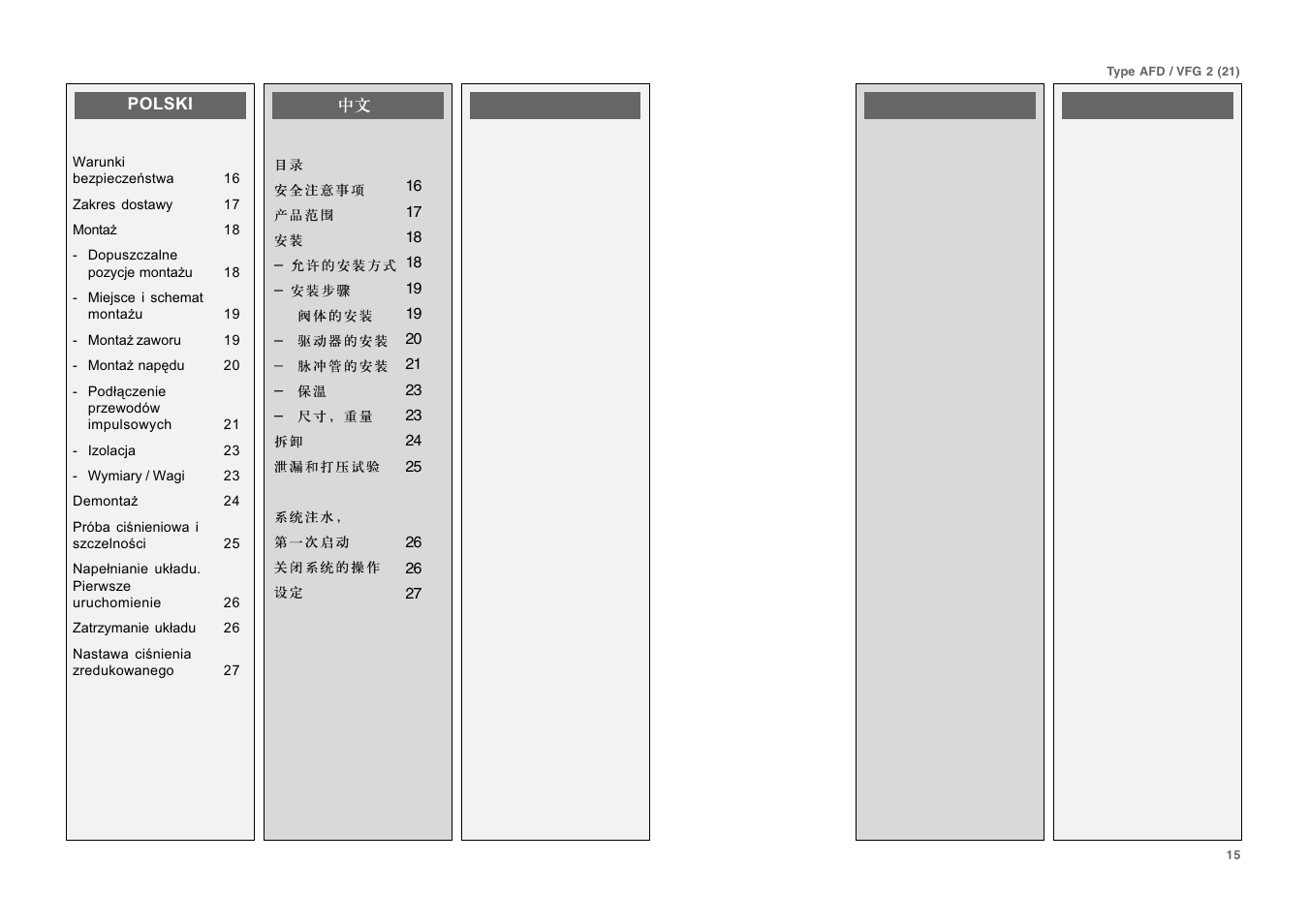 Danfoss VFG User Manual | Page 15 / 28