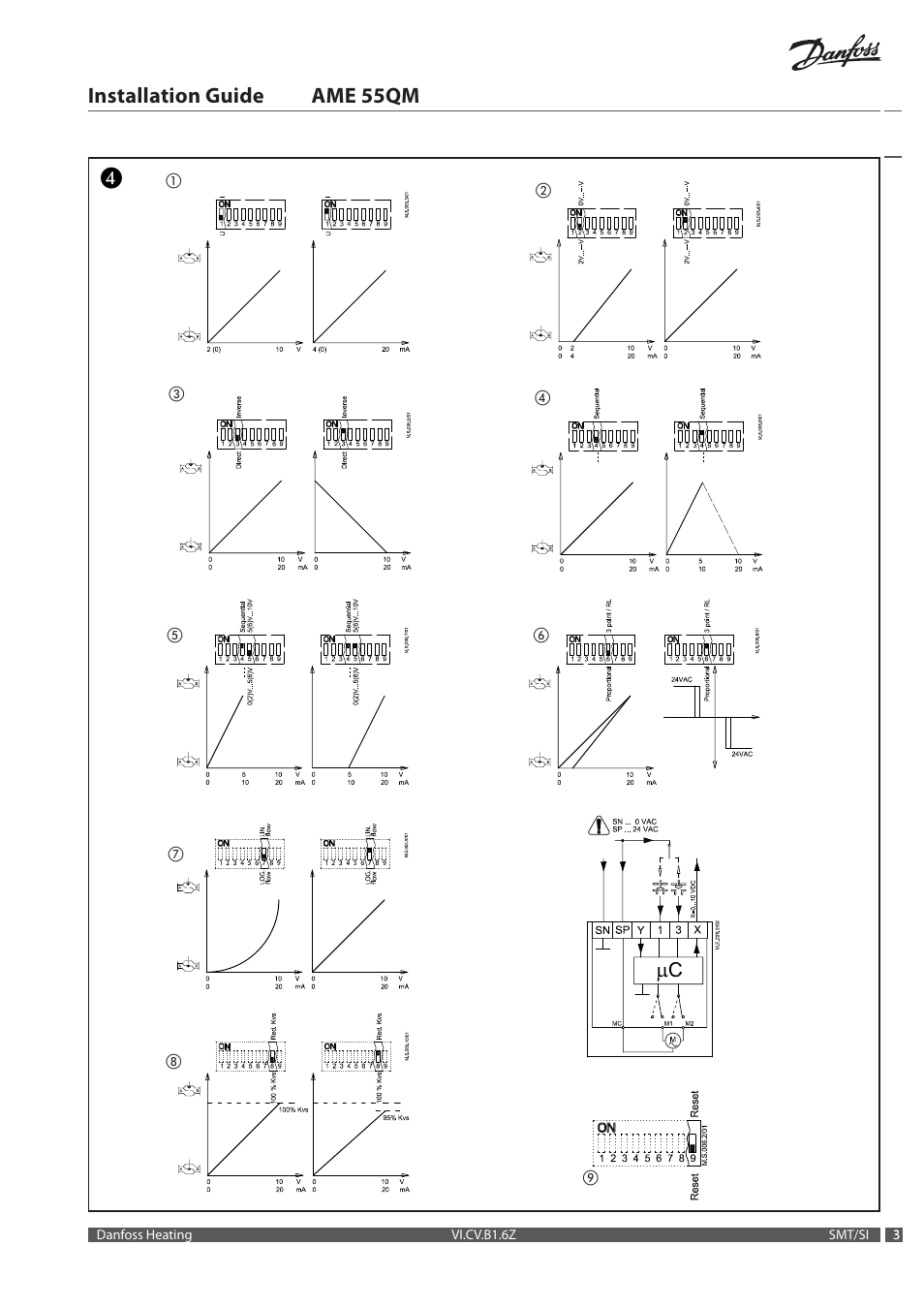 Installation guide ame 55qm | Danfoss AME 55 QM (P) User Manual | Page 3 / 8