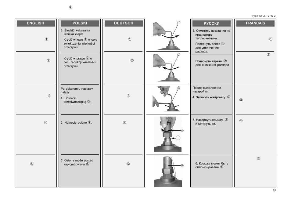 Danfoss VFQ 2 User Manual | Page 16 / 17