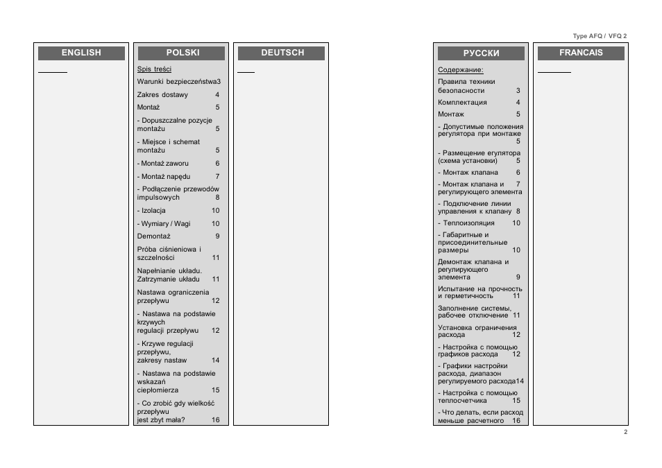 Danfoss VFQ 2 User Manual | Page 2 / 17