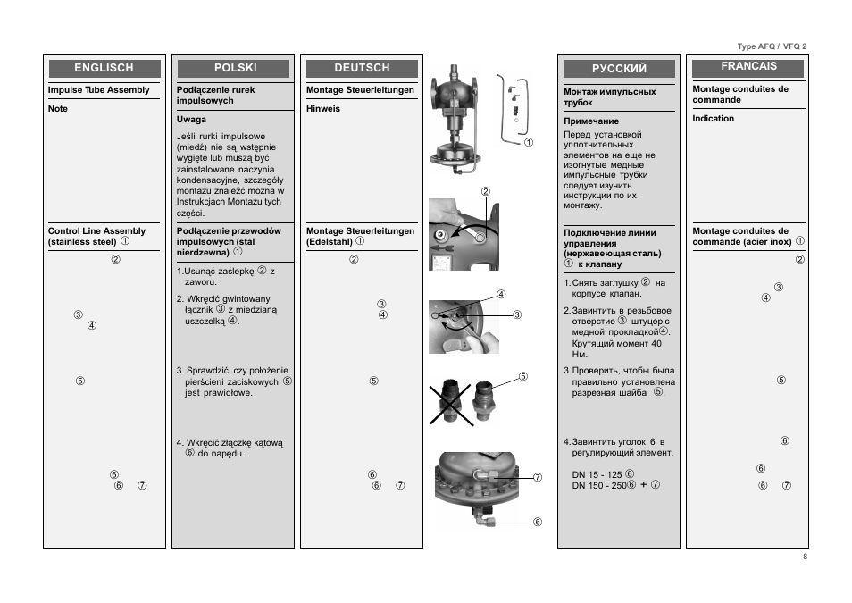 Danfoss VFQ 2 User Manual | Page 8 / 17