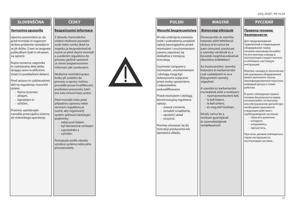 Danfoss AVQT (Gen. 2006) User Manual | Page 17 / 32