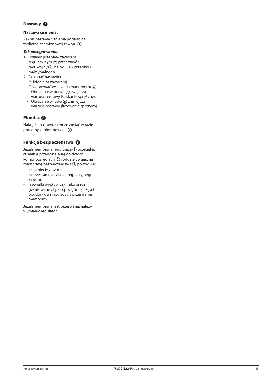 Danfoss SAVD (Generation 2006) User Manual | Page 11 / 16