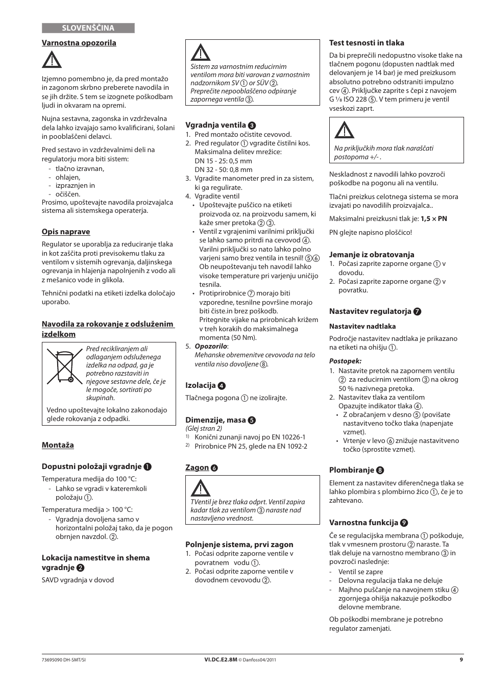 Danfoss SAVD (Generation 2006) User Manual | Page 9 / 16