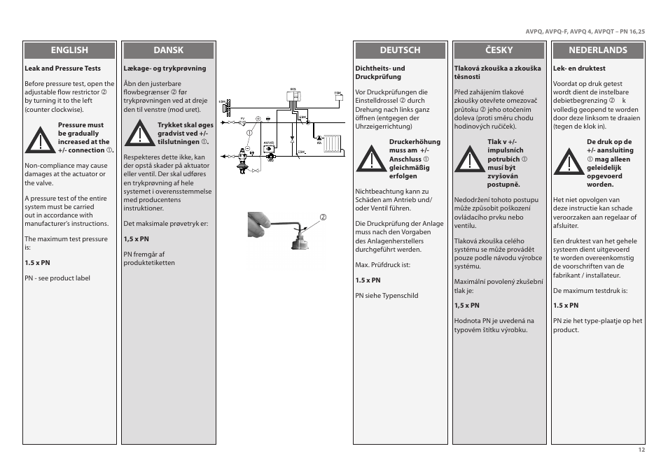 Danfoss AVPQT (Gen. 2006) User Manual | Page 12 / 40