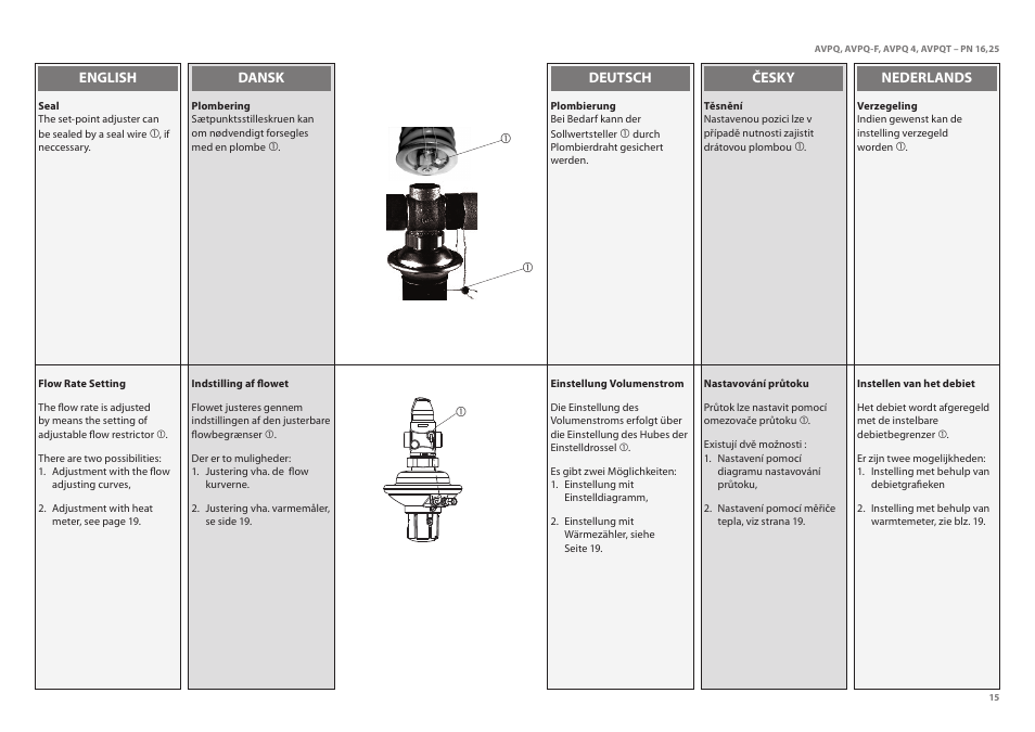 Danfoss AVPQT (Gen. 2006) User Manual | Page 15 / 40