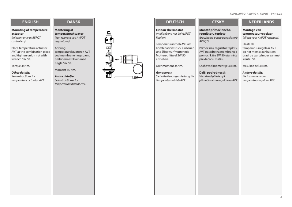 Danfoss AVPQT (Gen. 2006) User Manual | Page 6 / 40