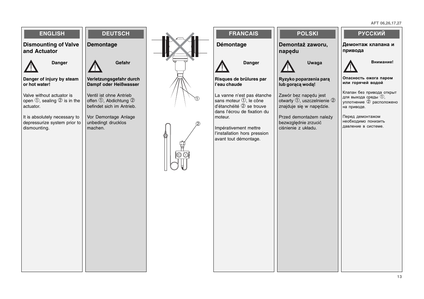 Danfoss AFT 27 User Manual | Page 13 / 25