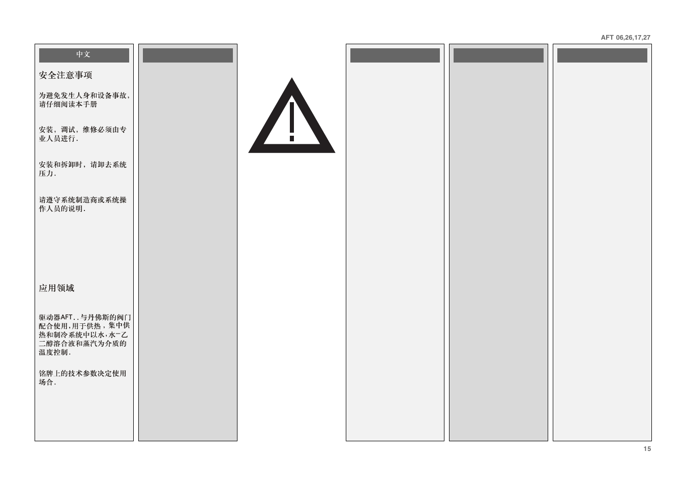 Danfoss AFT 27 User Manual | Page 15 / 25