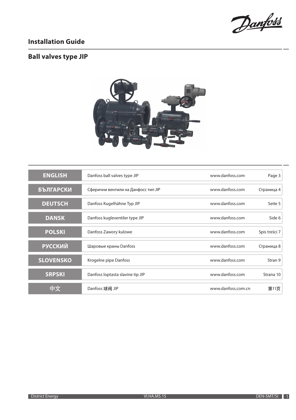 Danfoss Шаровые краны User Manual | 12 pages