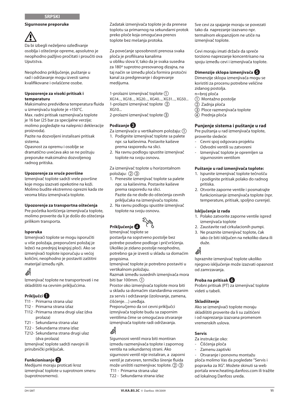 Danfoss XG User Manual | Page 11 / 20