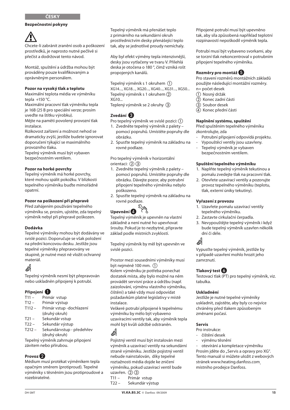Danfoss XG User Manual | Page 15 / 20
