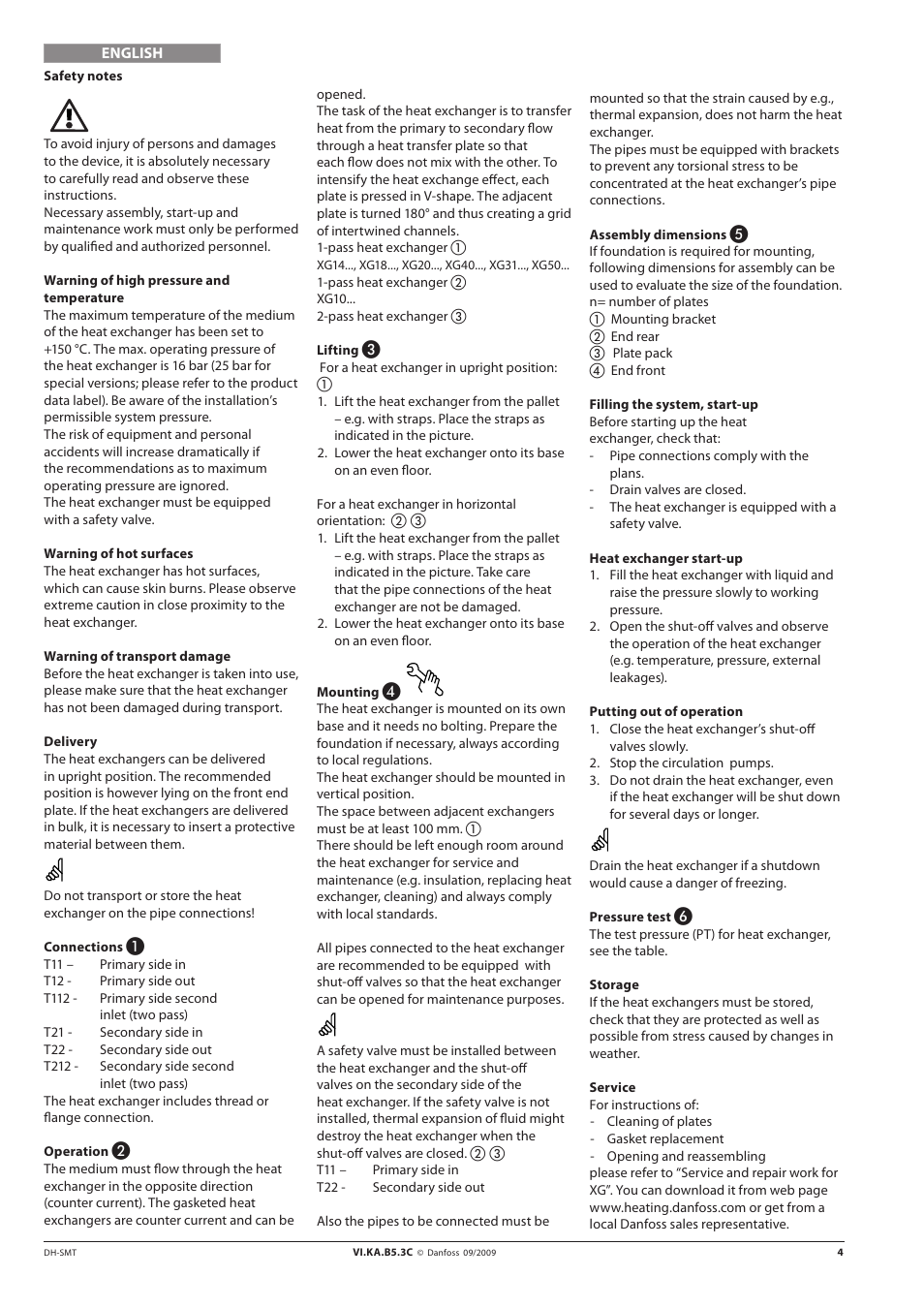 Danfoss XG User Manual | Page 4 / 20