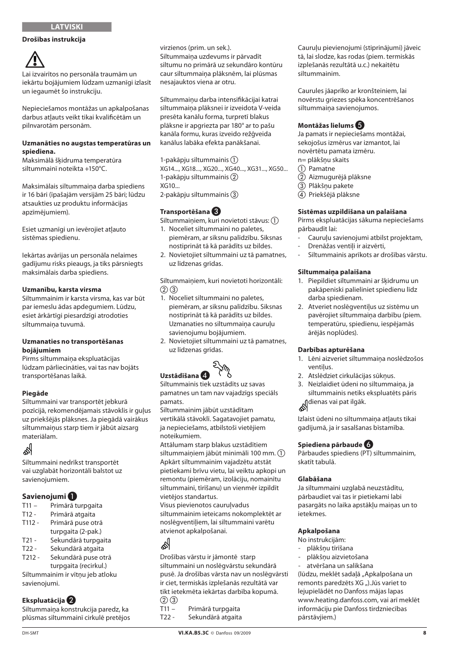 Danfoss XG User Manual | Page 8 / 20