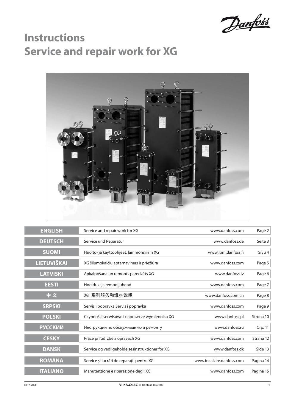 Danfoss XG User Manual | 18 pages