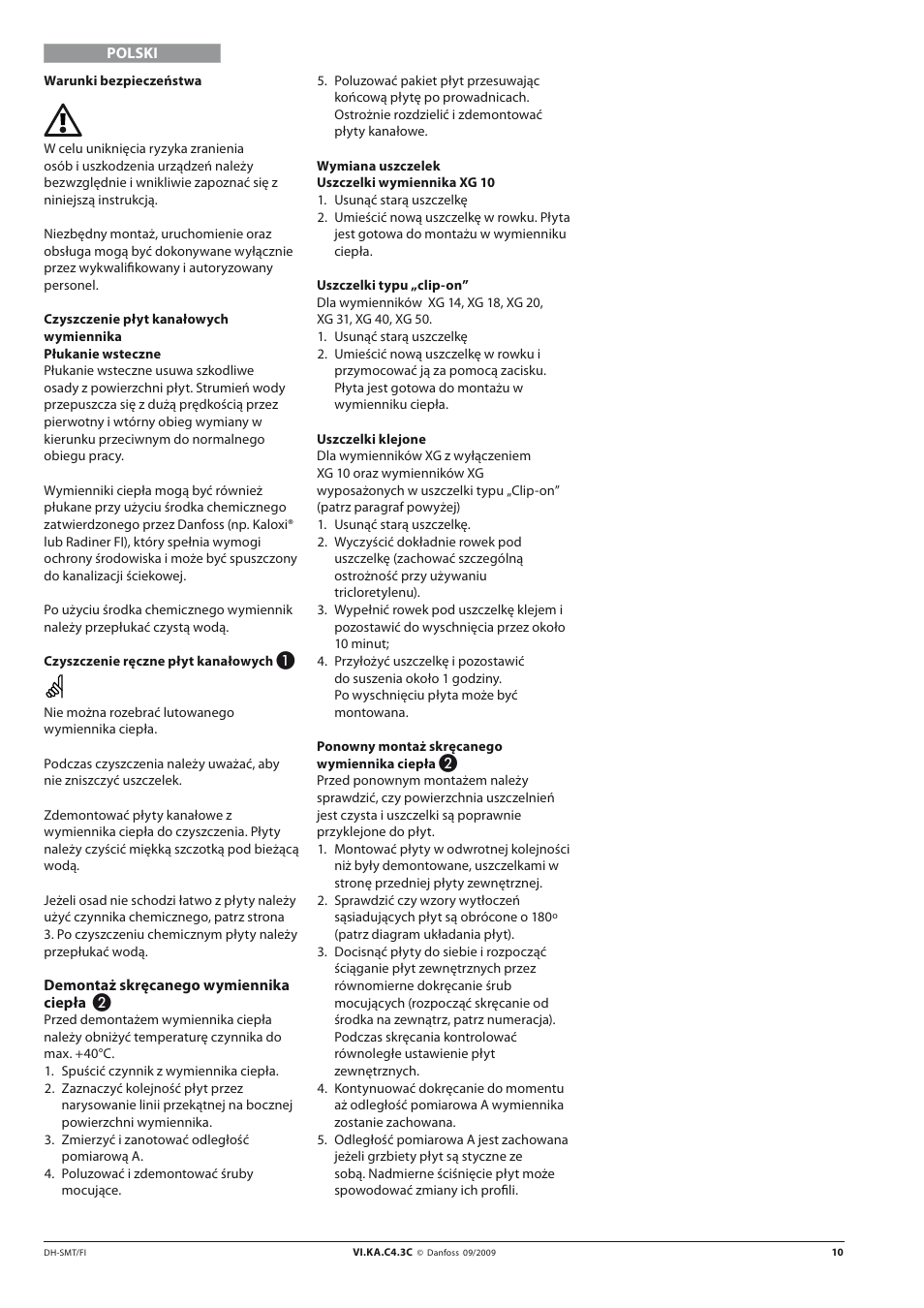 Danfoss XG User Manual | Page 10 / 18
