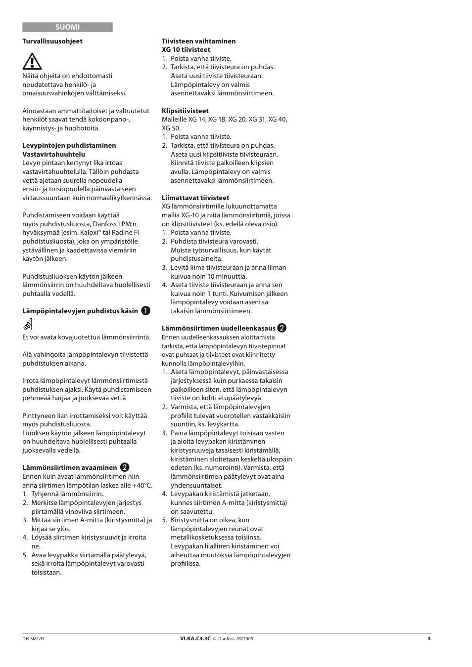 Danfoss XG User Manual | Page 4 / 18