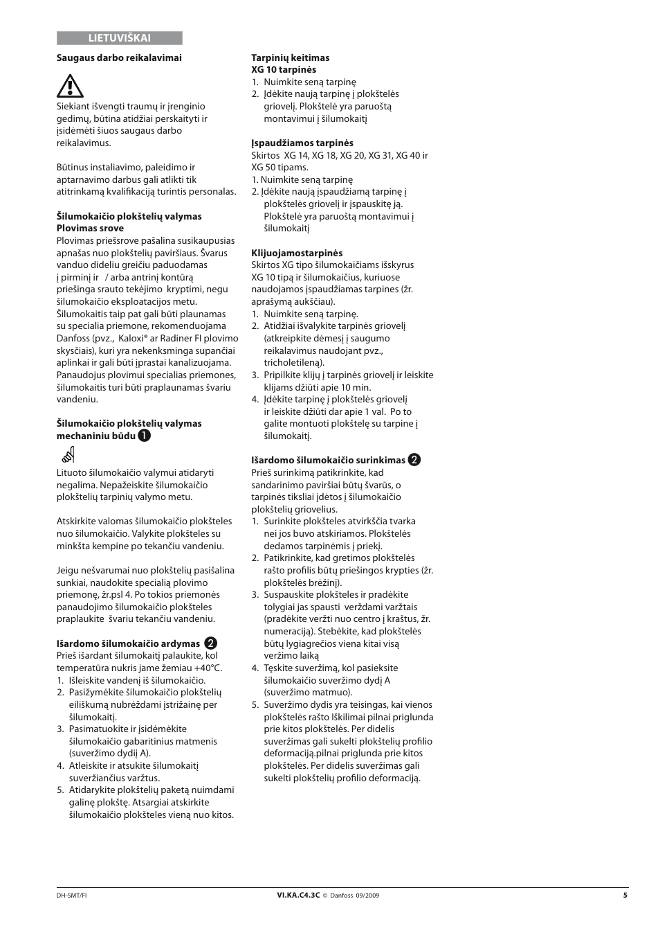 Danfoss XG User Manual | Page 5 / 18