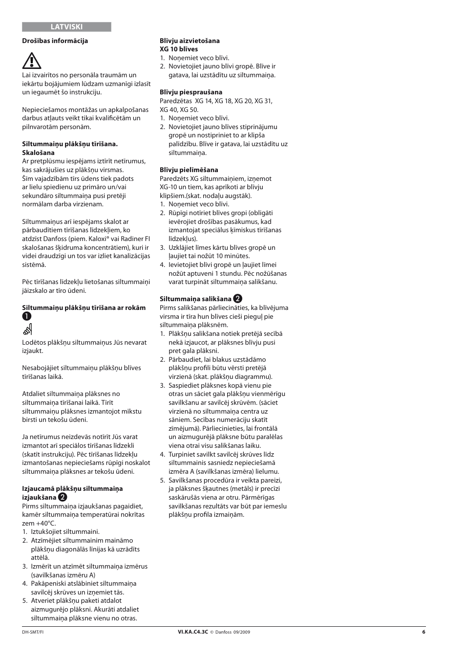 Danfoss XG User Manual | Page 6 / 18