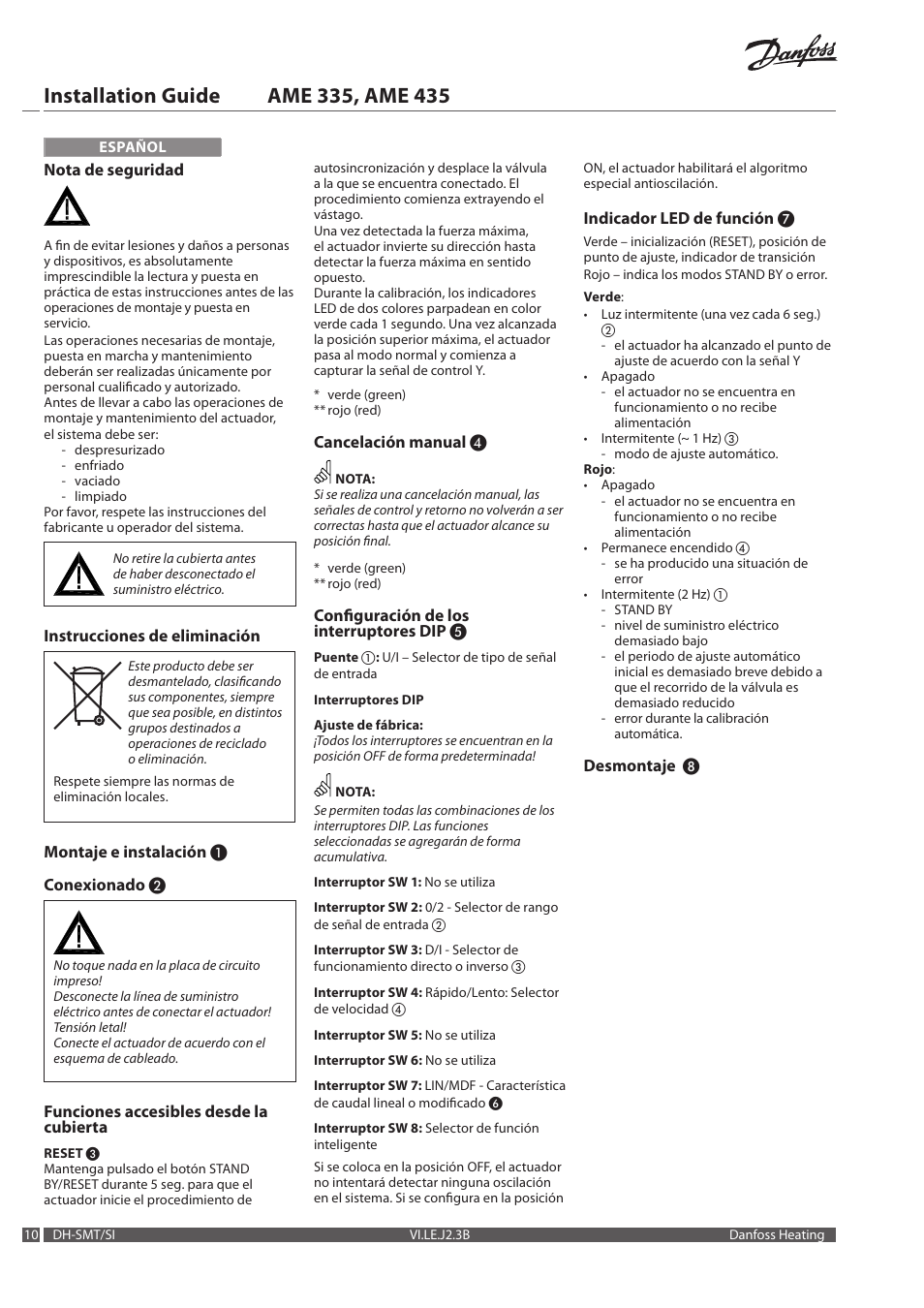 Danfoss AME 435 User Manual | Page 10 / 20