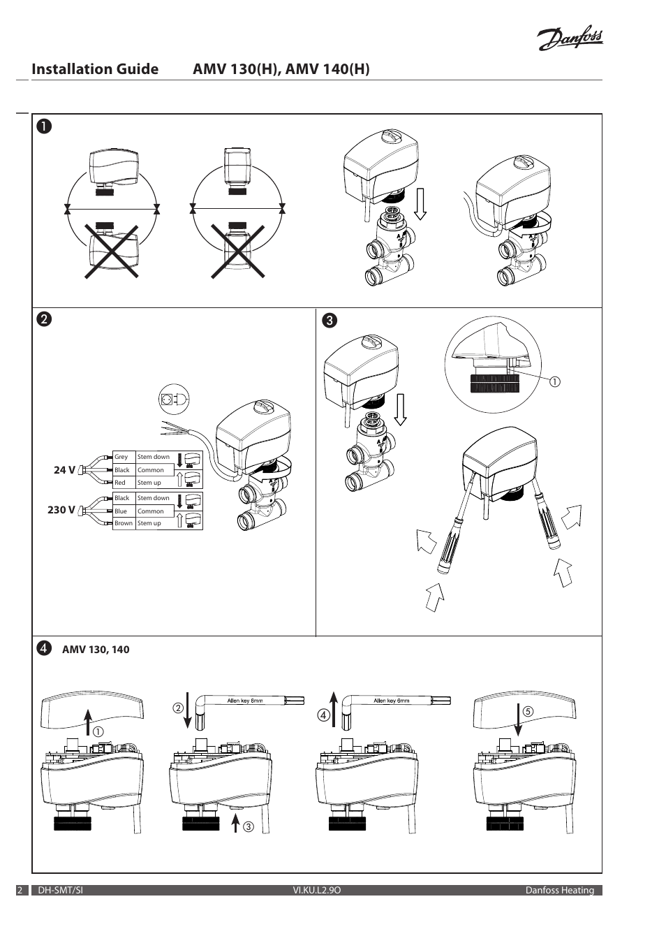 Danfoss AME 140 H User Manual | Page 2 / 16