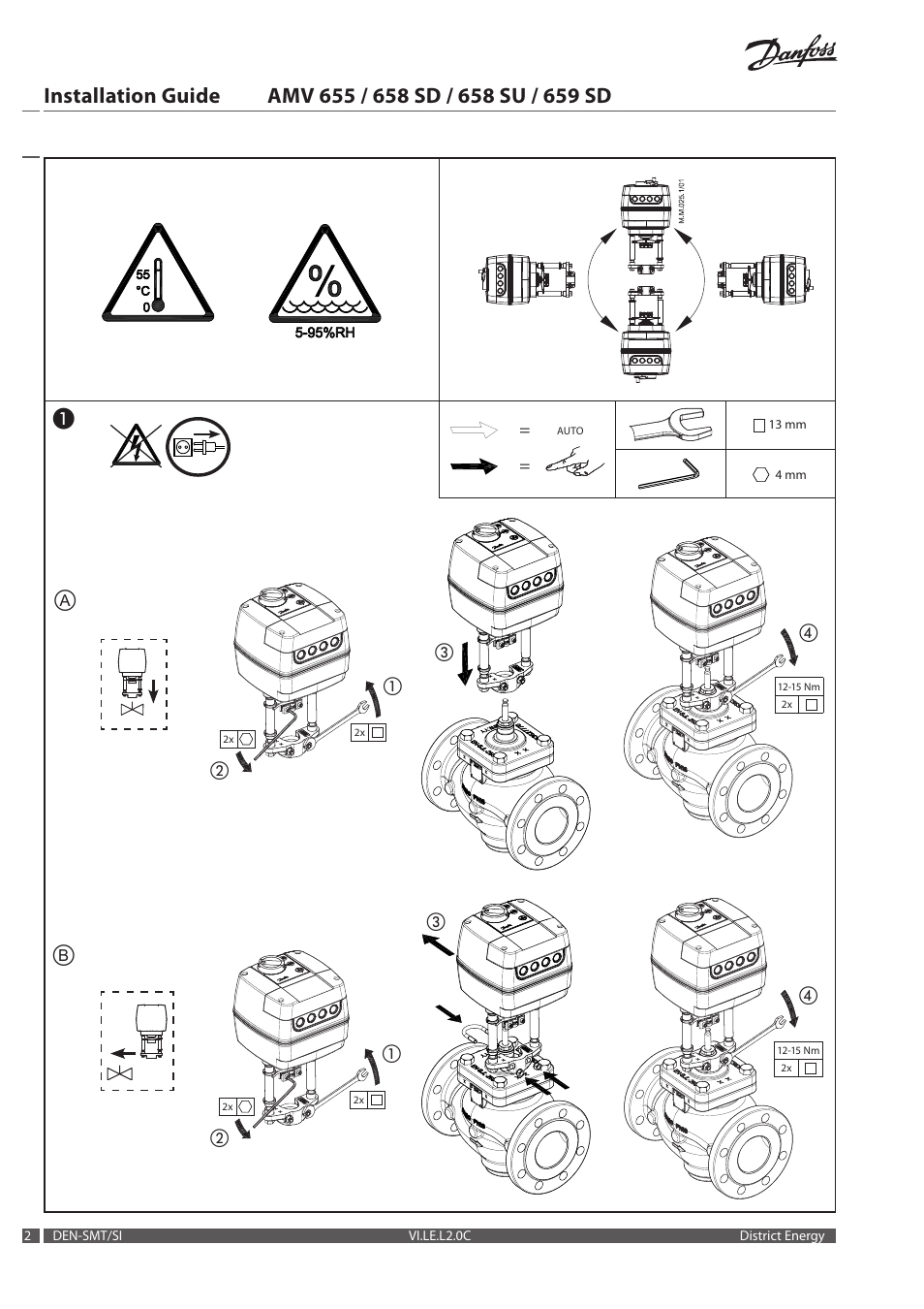 Danfoss AMV 659 SD User Manual | Page 2 / 20