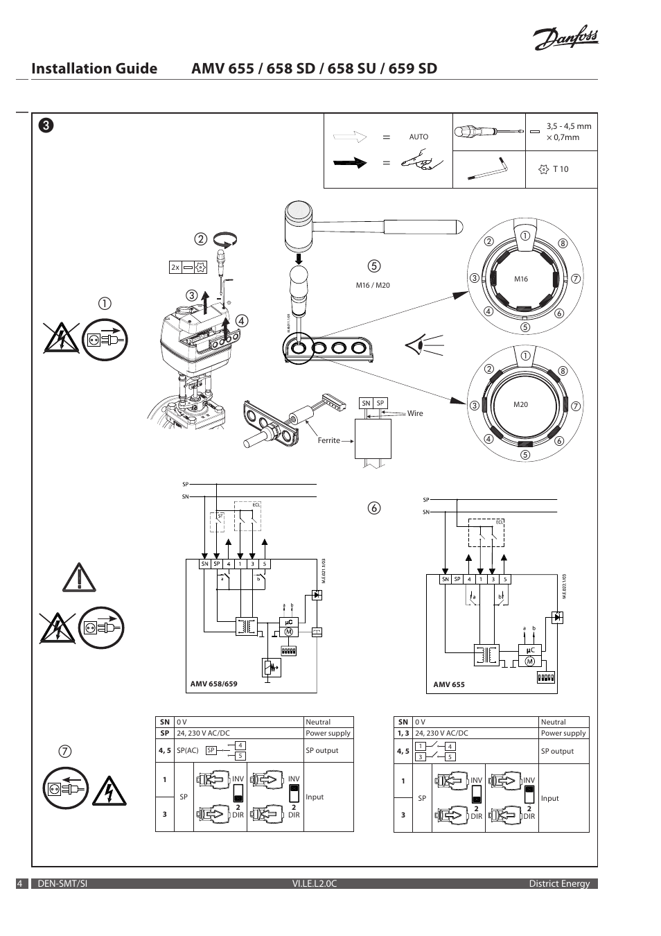 Danfoss AMV 659 SD User Manual | Page 4 / 20