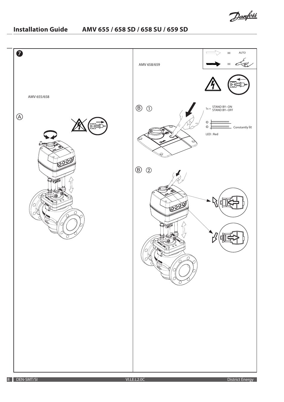 Danfoss AMV 659 SD User Manual | Page 8 / 20