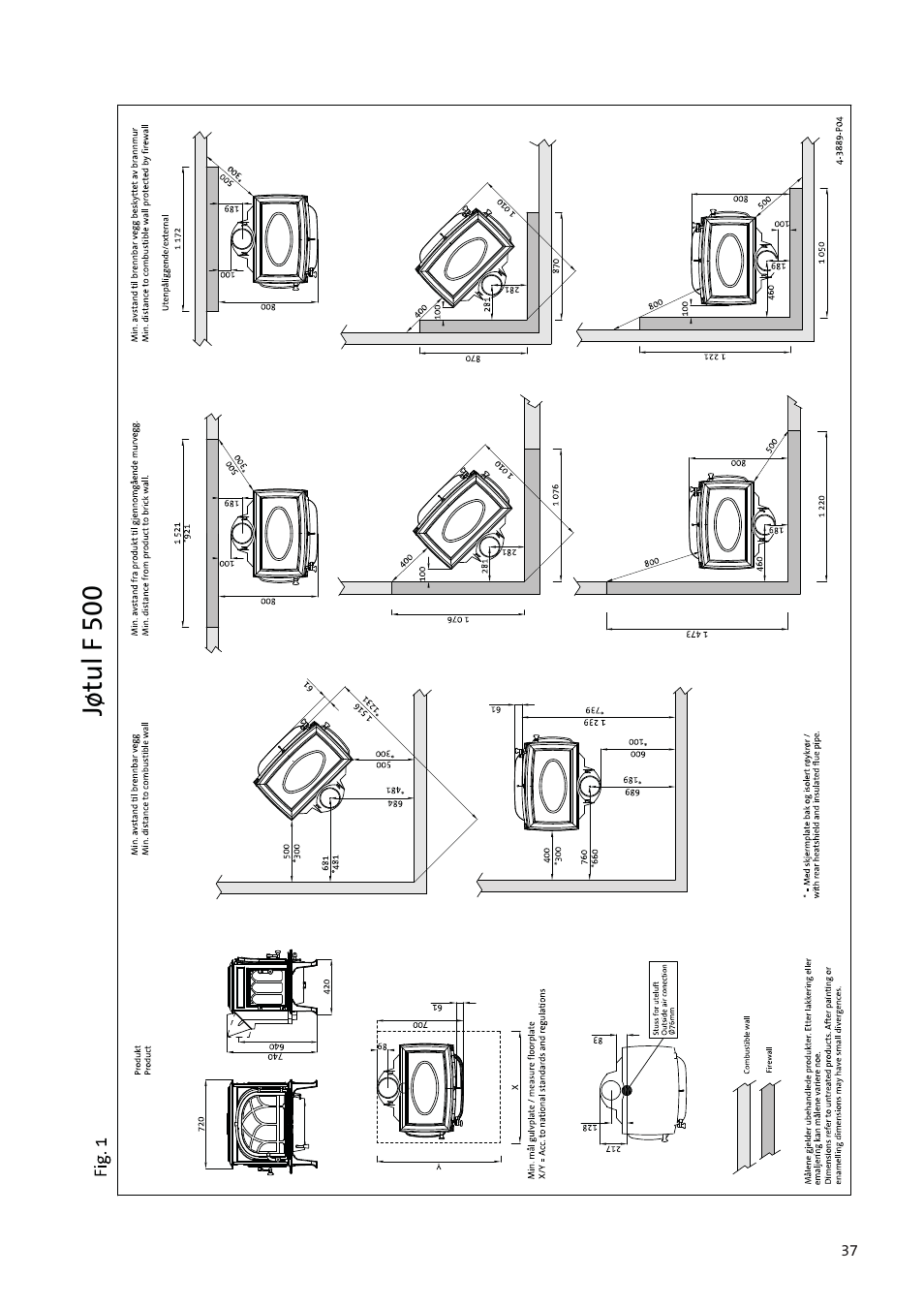 Figures/pictures, Jøtul f 500 | Jotul F500 User Manual | Page 37 / 40