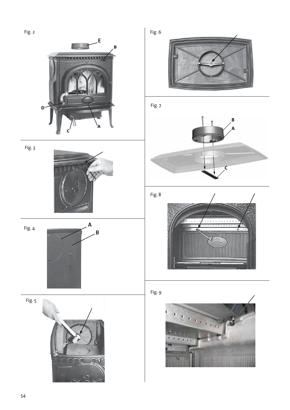 Jotul F3 User Manual | Page 54 / 56