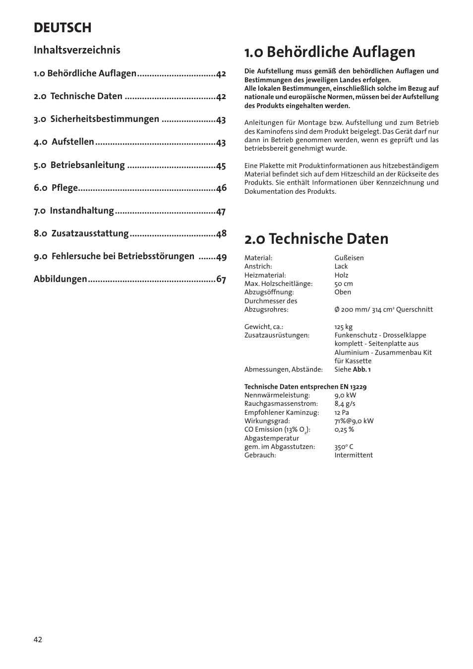 Jotul I80RH Panorama User Manual | Page 42 / 72