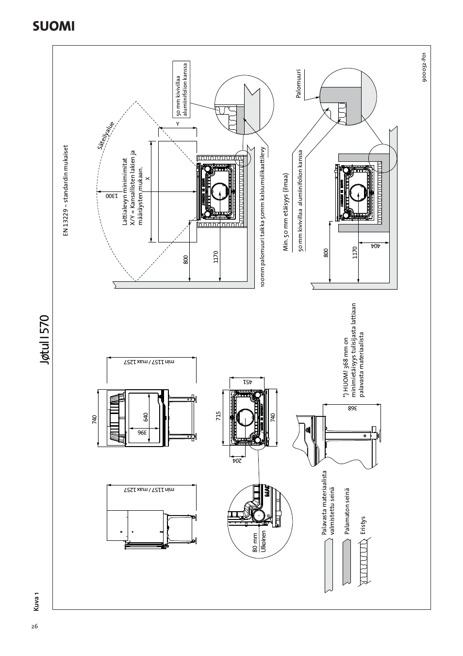 Suomi, Jøtul i 570 | Jotul I570 User Manual | Page 26 / 88