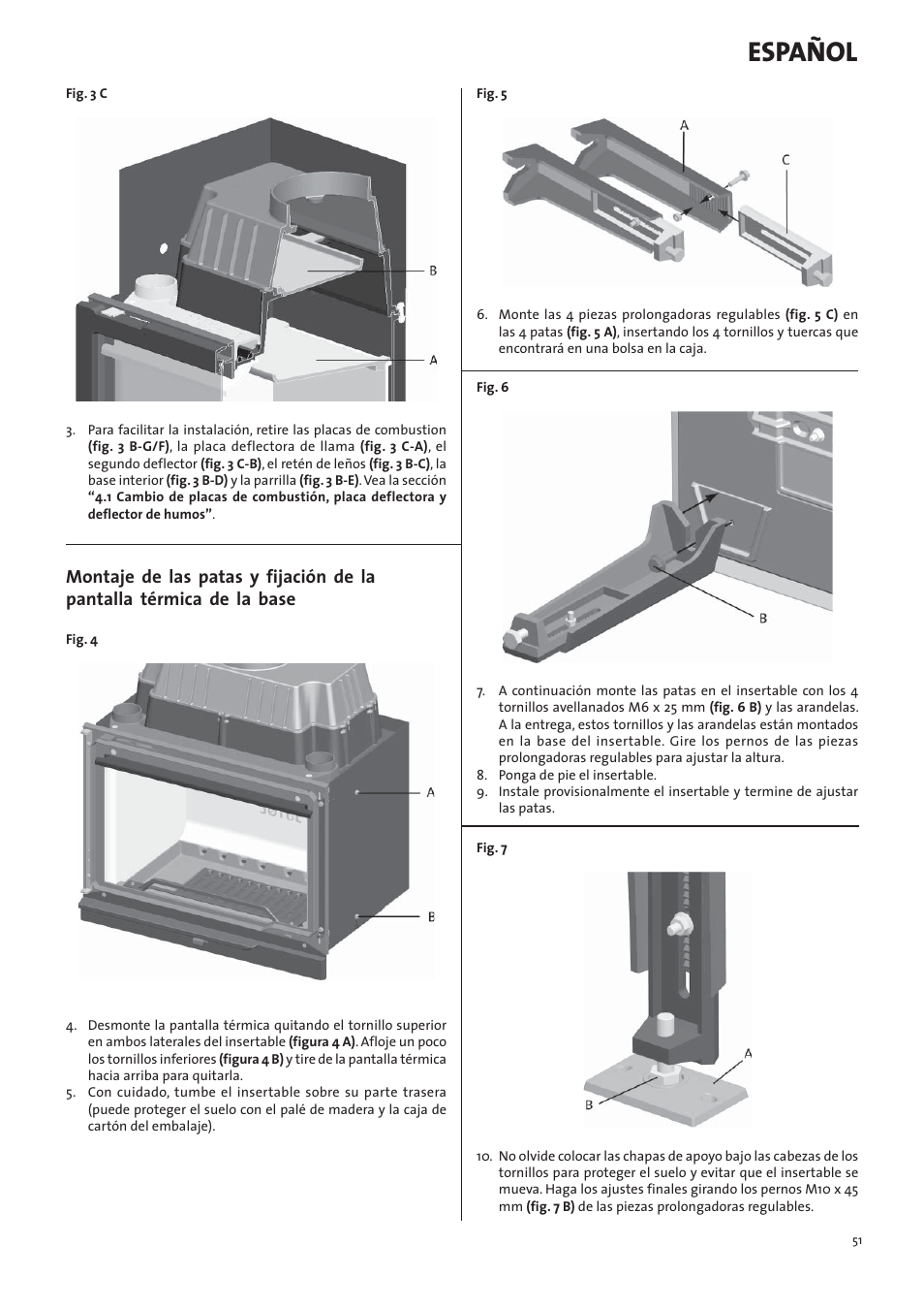 Español | Jotul I570 User Manual | Page 51 / 88