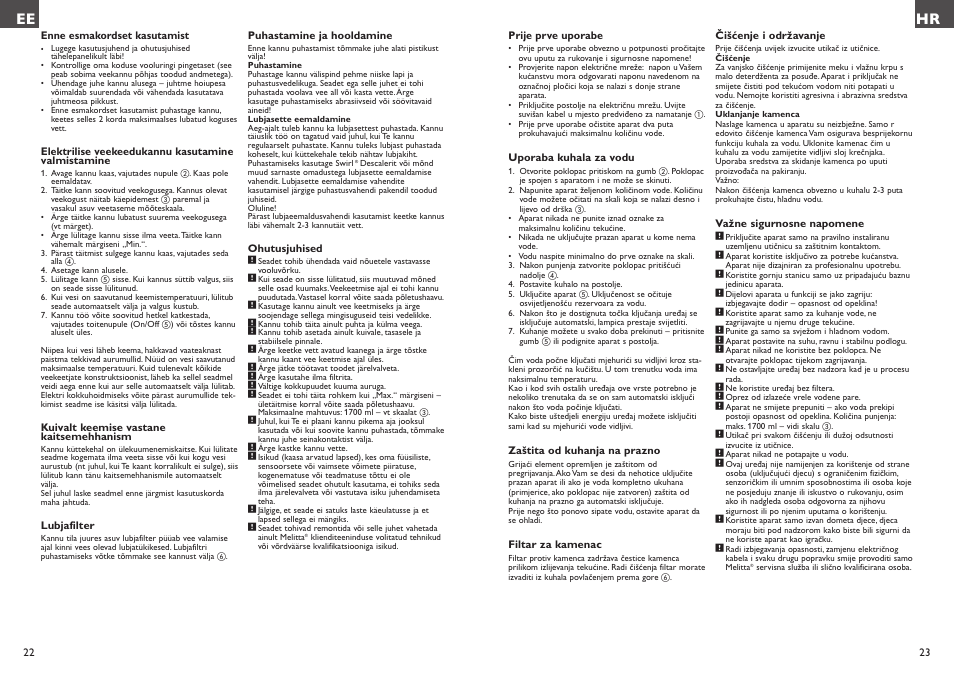 Melitta Look Aqua User Manual | Page 12 / 23