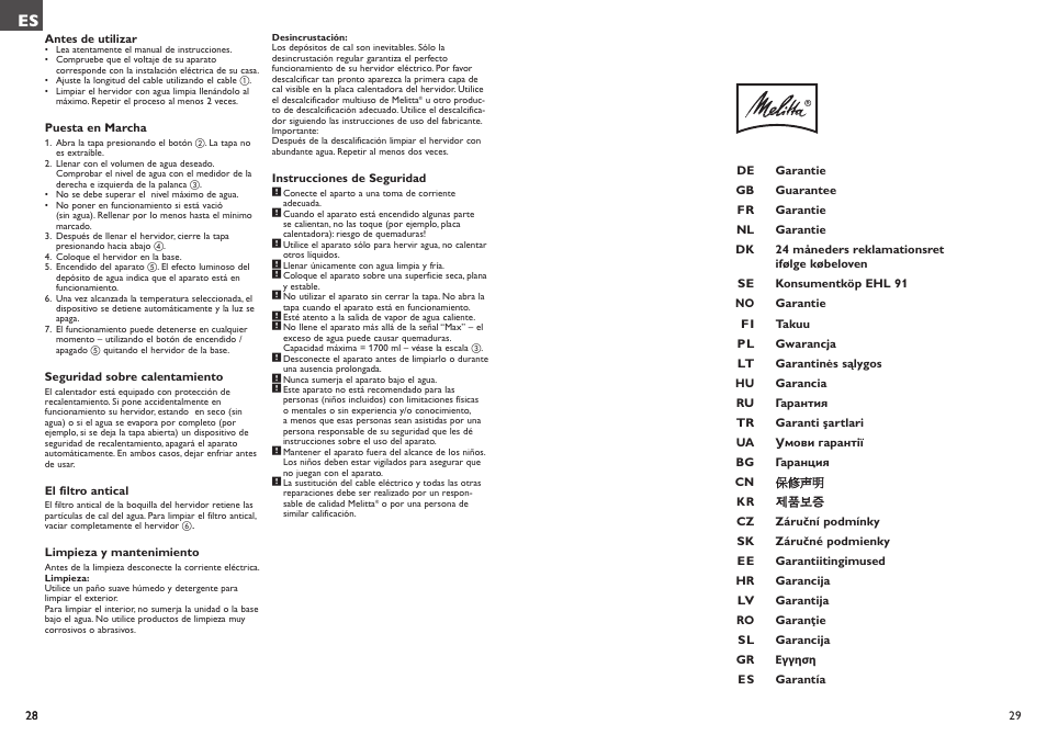 Melitta Look Aqua User Manual | Page 15 / 23