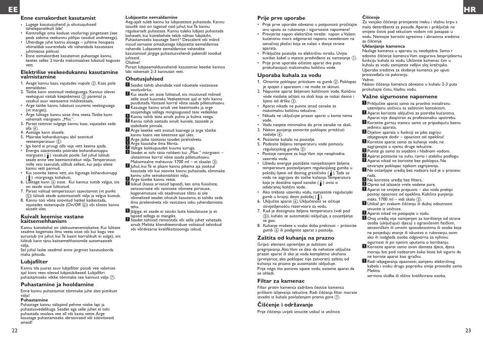 Melitta Look Aqua vario User Manual | Page 12 / 22